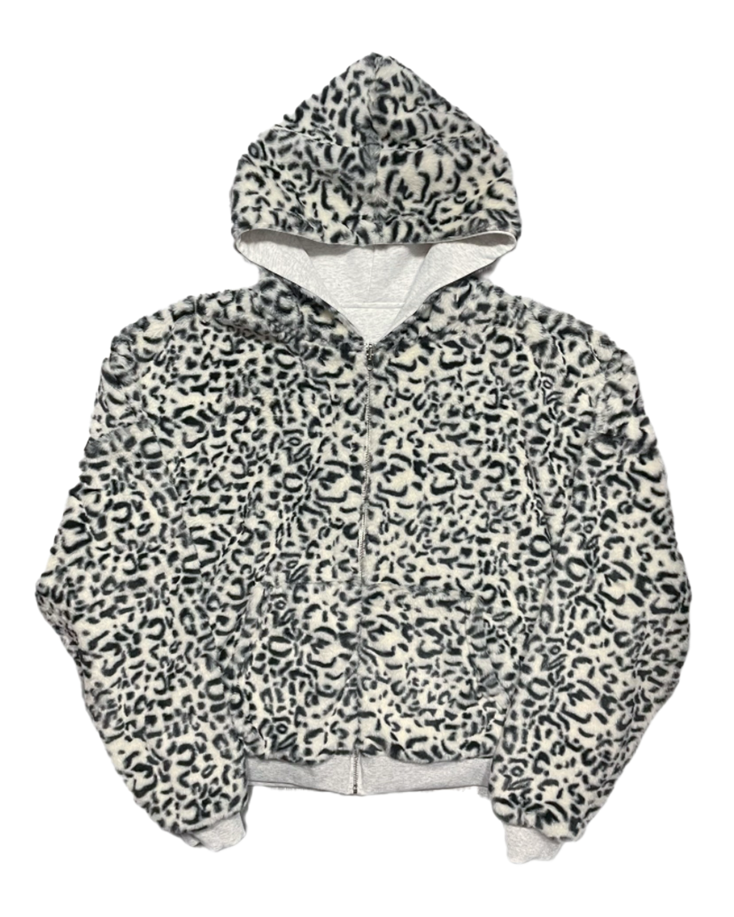Reversible leopard hoodie