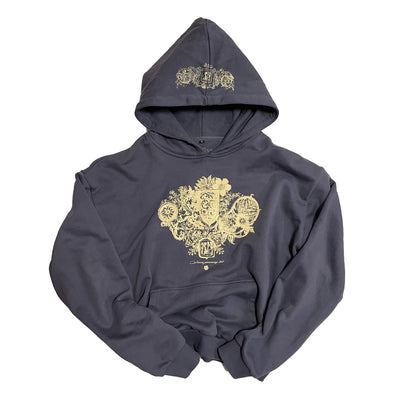 Medieval hoodie vintage blue