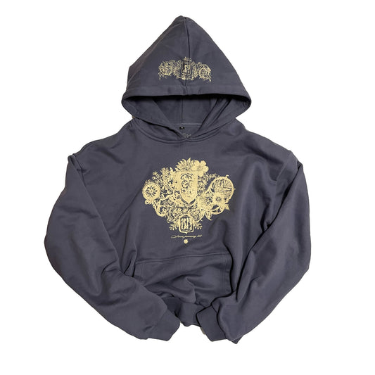 Medieval hoodie vintage blue