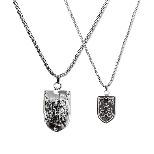 Gemstone Shield Necklace